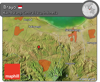 Satellite Map of Brayo