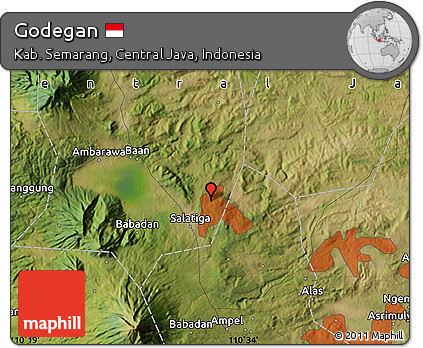 Satellite Map of Godegan