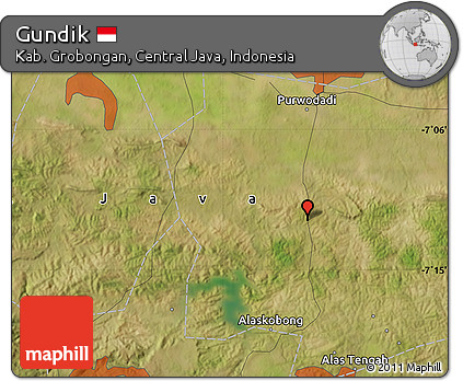 Satellite Map of Gundik