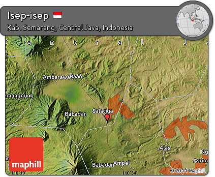 Satellite Map of Isep-isep