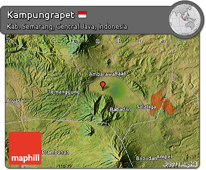 Satellite Map of Kampungrapet