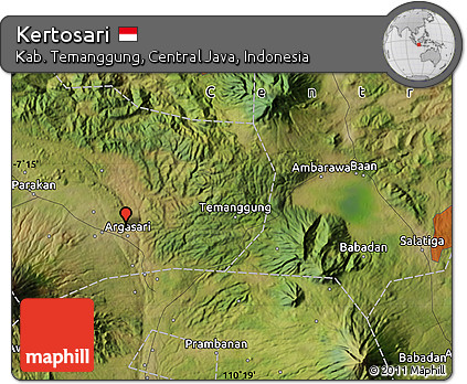 Satellite Map of Kertosari