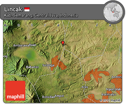 Satellite Map of Lincak