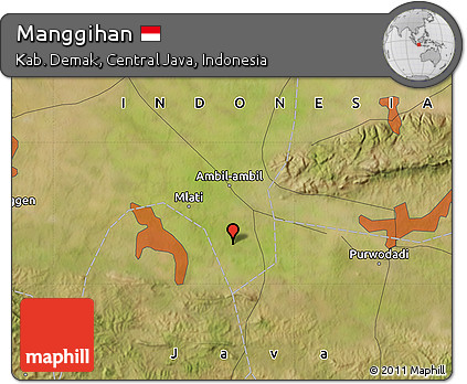 Satellite Map of Manggihan