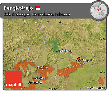 Satellite Map of Pengkolrejo