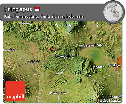 Satellite Map of Pringapus