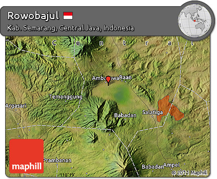 Satellite Map of Rowobajul