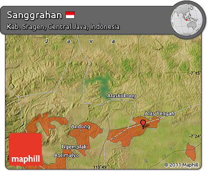 Satellite Map of Sanggrahan