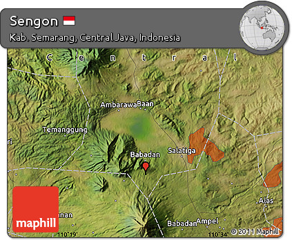 Satellite Map of Sengon