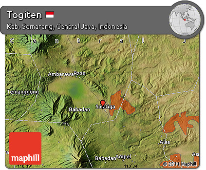 Satellite Map of Togiten