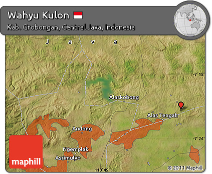 Satellite Map of Wahyu Kulon