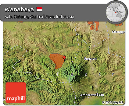 Satellite Map of Wanabaya