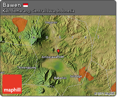 Satellite Map of Bawen
