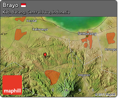 Satellite Map of Brayo