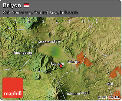 Satellite Map of Briyon