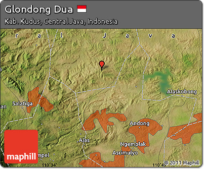 Satellite Map of Glondong Dua