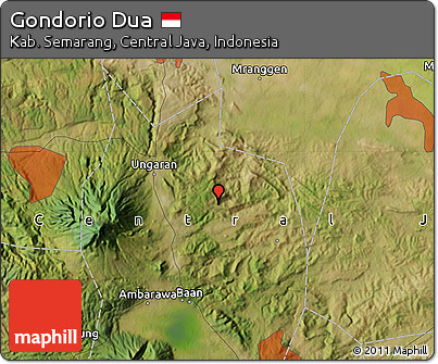 Satellite Map of Gondorio Dua