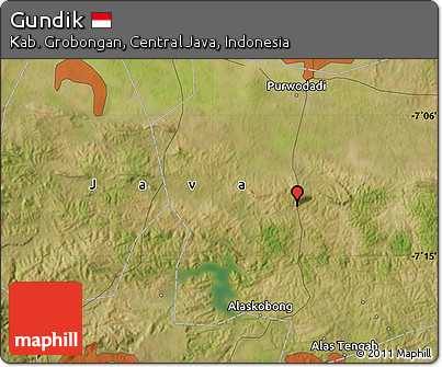 Satellite Map of Gundik