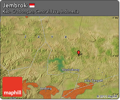 Satellite Map of Jembrok