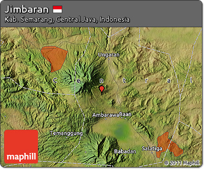 Satellite Map of Jimbaran