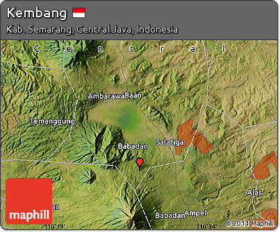 Satellite Map of Kembang