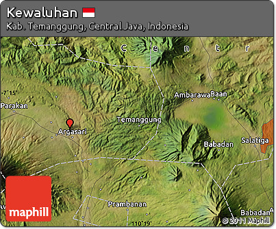Satellite Map of Kewaluhan