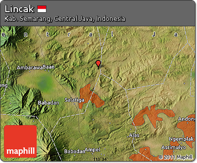 Satellite Map of Lincak