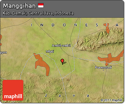 Satellite Map of Manggihan