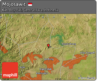 Satellite Map of Mojosawit