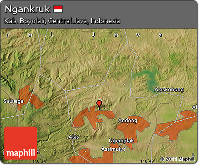 Satellite Map of Ngankruk