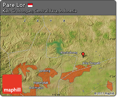Satellite Map of Pare Lor