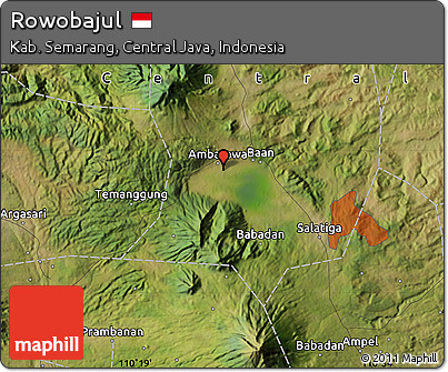 Satellite Map of Rowobajul