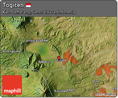Satellite Map of Togiten