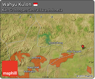 Satellite Map of Wahyu Kulon