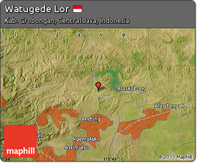 Satellite Map of Watugede Lor