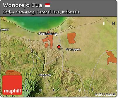 Satellite Map of Wonorejo Dua