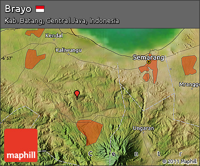 Satellite Map of Brayo