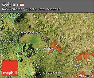 Satellite Map of Cokran