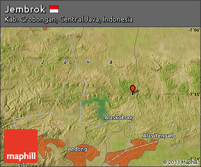 Satellite Map of Jembrok