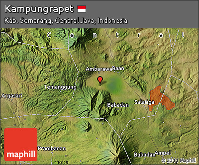 Satellite Map of Kampungrapet