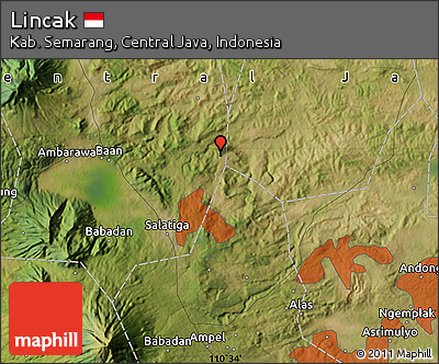 Satellite Map of Lincak