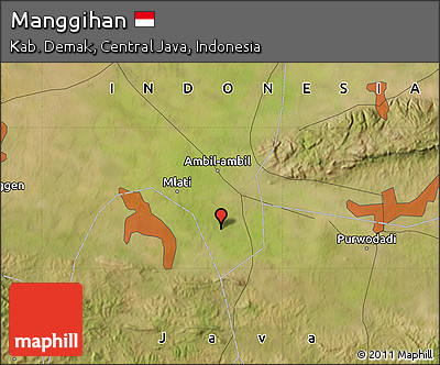 Satellite Map of Manggihan