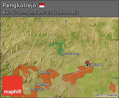 Satellite Map of Pengkolrejo