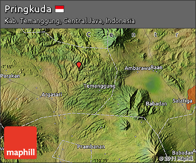 Satellite Map of Pringkuda