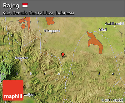 Satellite Map of Rajeg