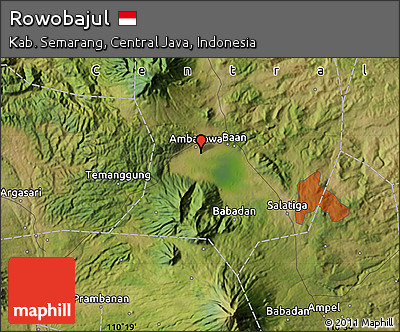 Satellite Map of Rowobajul