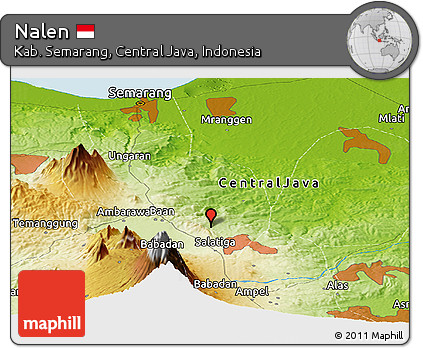 Physical Panoramic Map of Nalen