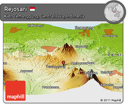 Physical Panoramic Map of Rejosari