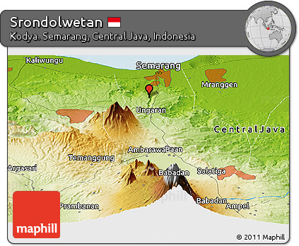 Physical Panoramic Map of Srondolwetan