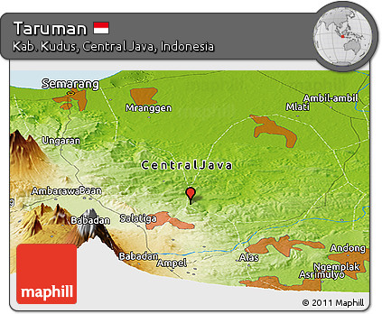 Physical Panoramic Map of Taruman